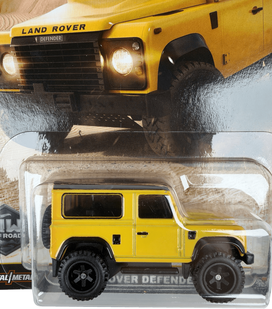 Hot Wheels Premium Car Culture Land Rover Defender 90 [Yellow], HW Off Road 2/5, JBK74 - Westside Toys