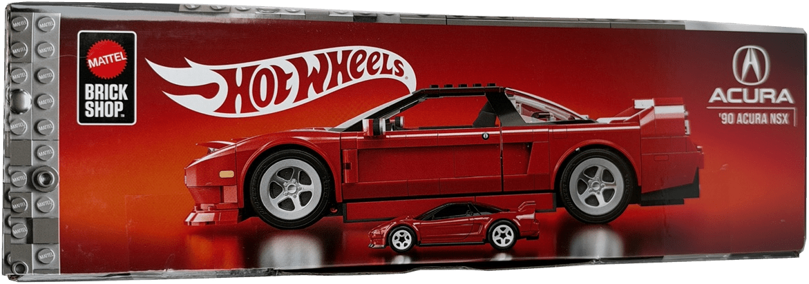 Mattel Brick Shop Hot Wheels ’90 Acura NSX Building Set, JFT17 - Westside Toys