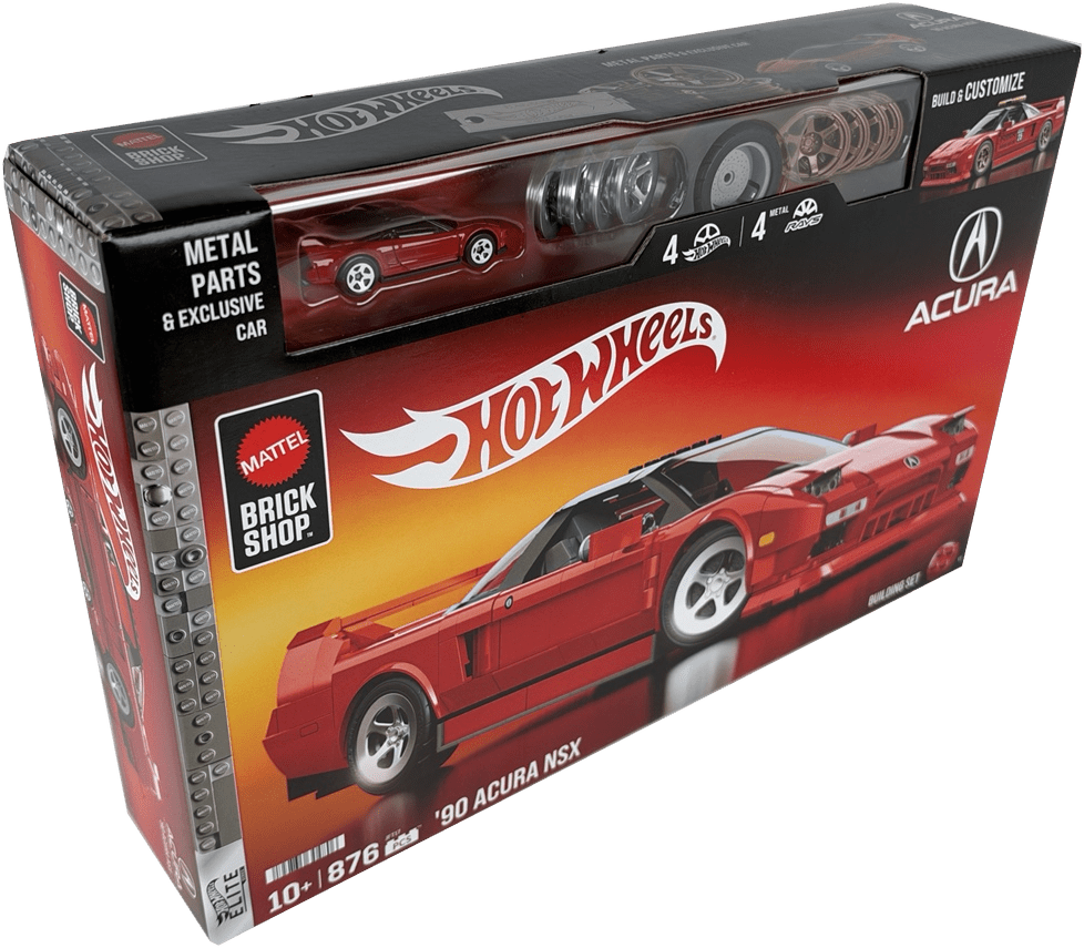 Mattel Brick Shop Hot Wheels ’90 Acura NSX Building Set, JFT17 - Westside Toys