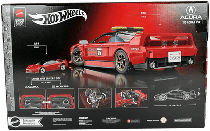 Mattel Brick Shop Hot Wheels ’90 Acura NSX Building Set, JFT17 - Westside Toys