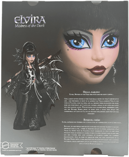 Monster High Skullector Elvira, Mistress of the Dark Doll, HYV99 - Westside Toys
