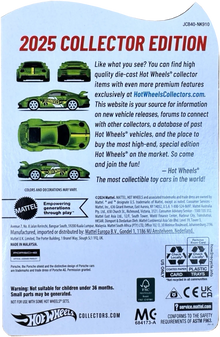 2025 Hot Wheels Porsche 911 GT3 Spectraflame Green Collector Edition