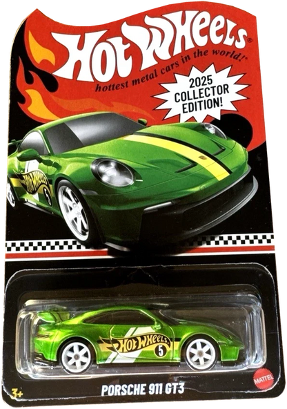2025 Hot Wheels Porsche 911 GT3 Spectraflame Green Collector Edition