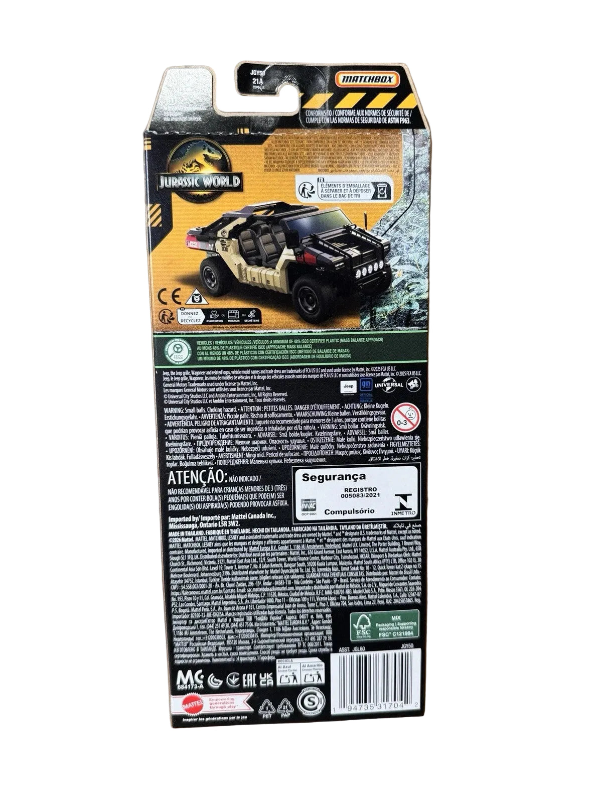 2026 Matchbox Jurassic World Jurassic Heroes Patrol 5-Pack