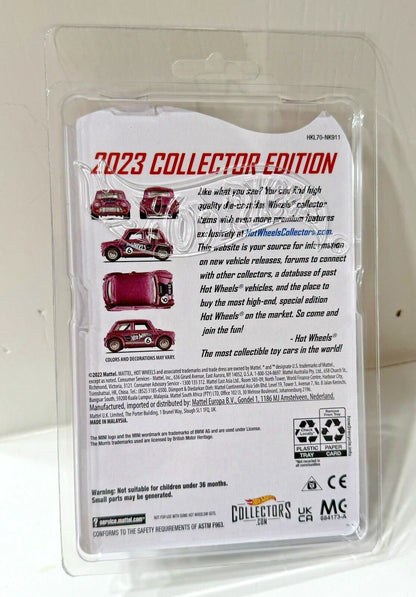 Hot Wheels Mini Cooper 2023 Collector Edition Die-Cast Toy Car, Purple, #6, Ages 3+ HKL70