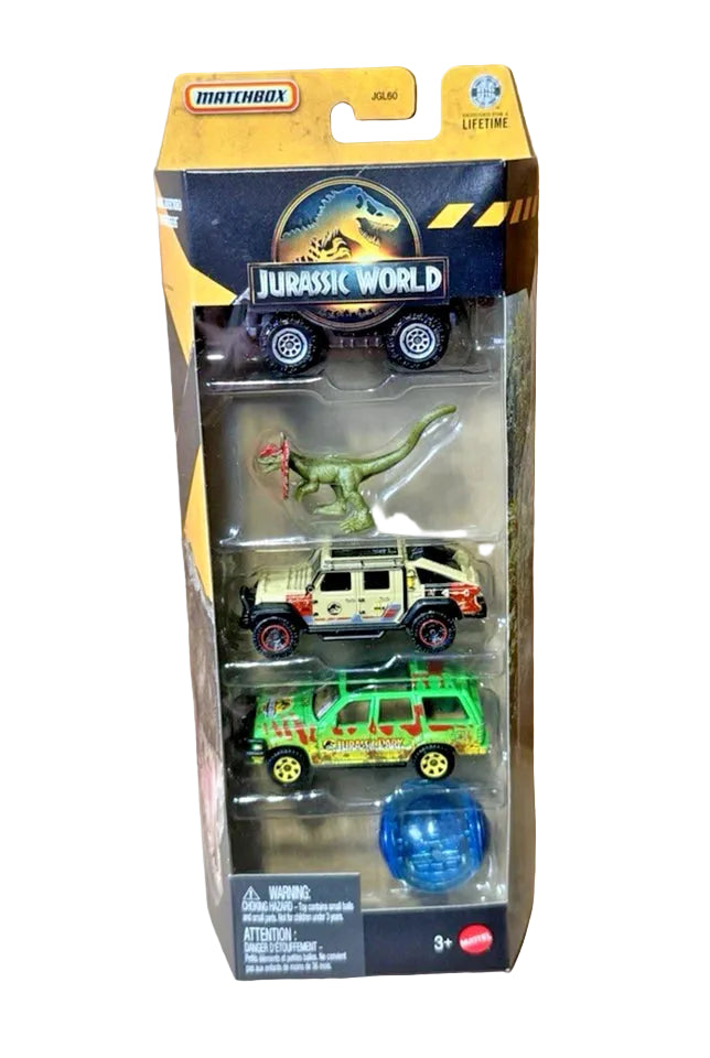 Matchbox Jurassic World 2026 E Case 5-Pack - Complete Set of 5 (JGL60-979E)