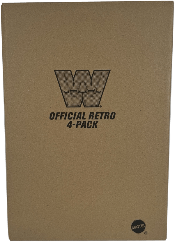WWE Retro Action Figure 4-Pack Bundle: Lex Luger, Greg "The Hammer" Valentine, Doink the Clown, and Tugboat, HMC57 - Westside Toys