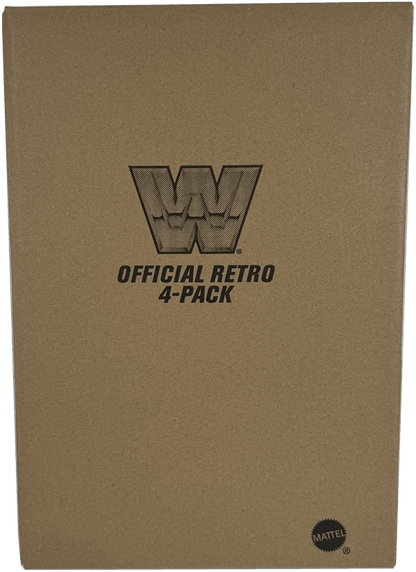WWE Retro Action Figure 4-Pack Bundle: Lex Luger, Greg "The Hammer" Valentine, Doink the Clown, and Tugboat, HMC57 - Westside Toys