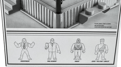 WWE Retro Action Figures 4-Pack Bundle: Undertaker, Paul Bearer, Vader, and Jerry “The King” Lawler™, HMC58 - Westside Toys