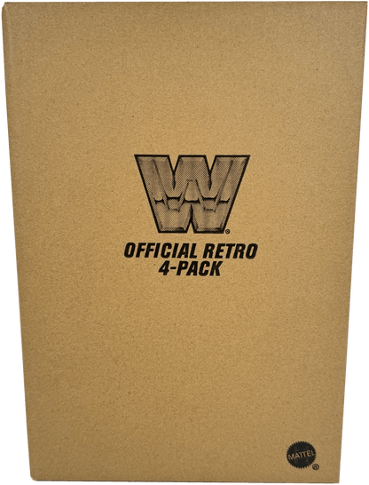 WWE Retro Action Figures 4-Pack Bundle: Undertaker, Paul Bearer, Vader, and Jerry “The King” Lawler™, HMC58 - Westside Toys